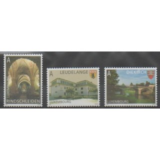 Timbres - Luxembourg - 2008 - No 1728/1730 - Monuments - Ponts