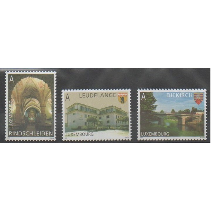 Timbres - Luxembourg - 2008 - No 1728/1730 - Monuments - Ponts