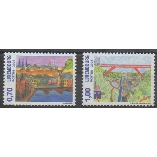 Stamps - Luxembourg - 2008 - Nb 1739/1740 - Children's drawings