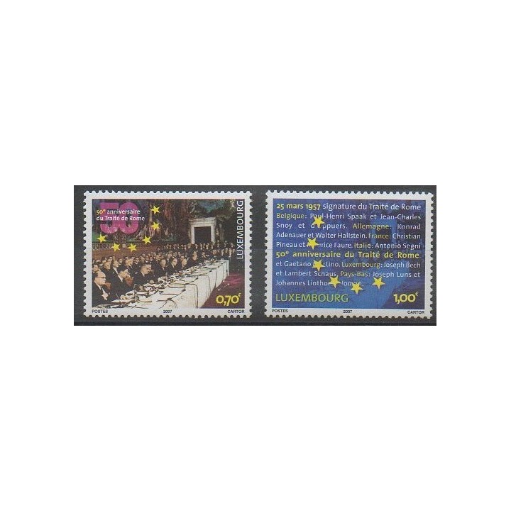 Timbres - Luxembourg - 2007 - No 1684/1685 - Histoire