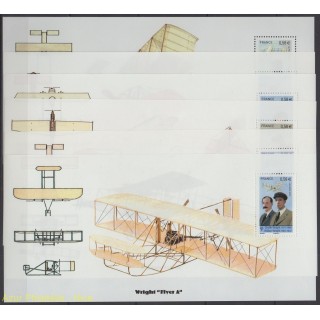 Timbres - Thème avions - France - Bloc souvenir - 2010 - No BS 49/BS 54