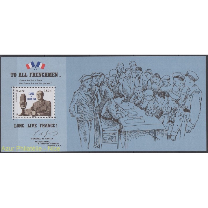Timbres - Thème Seconde Guerre mondiale - France - Bloc souvenir - 2010 - No BS 48
