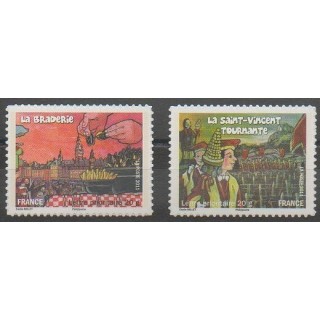 Timbres - France - Autoadhésifs - 2011 - No 568A - 583A - Folklore