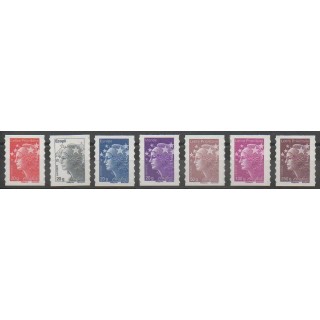 Timbres - France - Autoadhésifs - 2011 - No 590a - 591/596