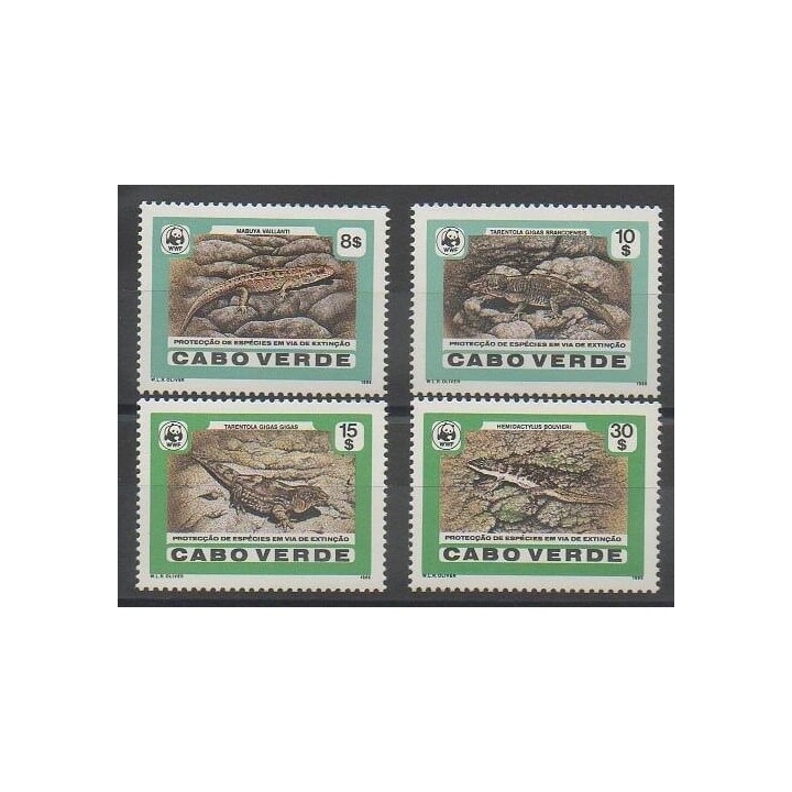 Stamps - Cape Verde - 1986 - Nb 493/496 - Reptils