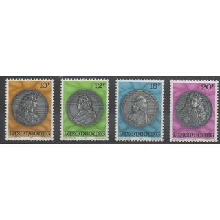 Stamps - Luxembourg - 1986 - Nb 1094/1097 - Coins, Banknotes Or Medals