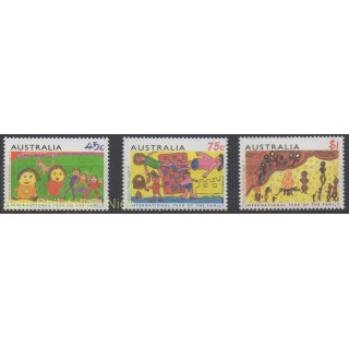 Timbres - Thème dessins d'enfants - Australie - 1994 - No 1359/1361