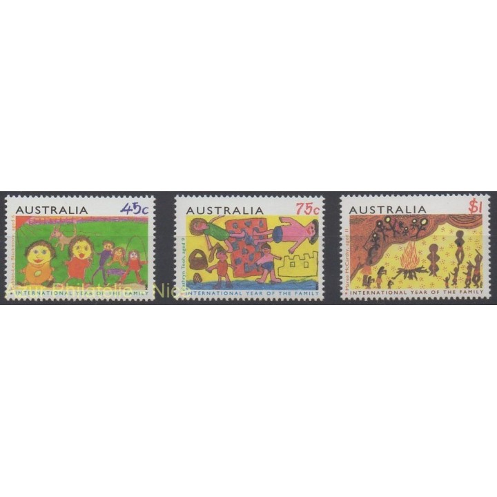 Stamps - Theme children's drawings - Australia - 1994 - Nb 1359/1361
