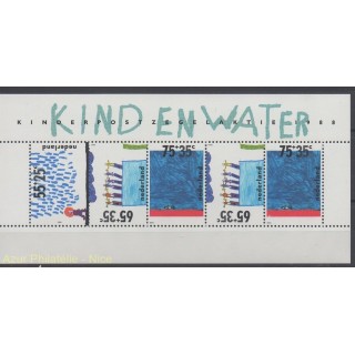 Timbres - Thème dessins d'enfants - Pays-Bas - 1988 - No BF 32