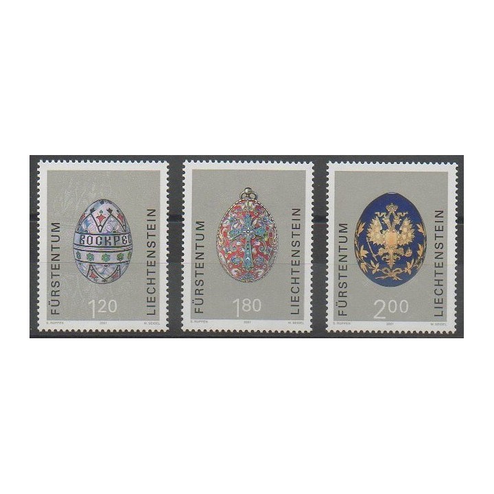 Stamps - Lienchtentein - 2001 - Nb 1200/1202 - Art