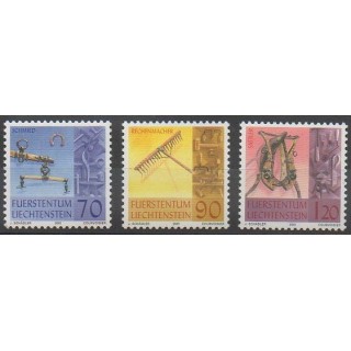 Stamps - Lienchtentein - 2001 - Nb 1219/1221 - Craft