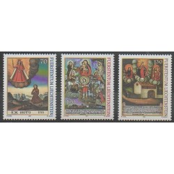 Liechtenstein - 2001 - No 1212/1214 - Religion - Peinture