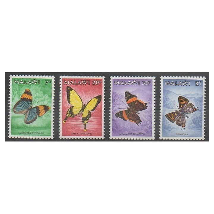 Timbres - Malawi - 1984 - No 436/439 - Insectes