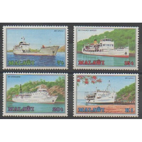 Malawi - 1985 - Nb 453/456 - Boats