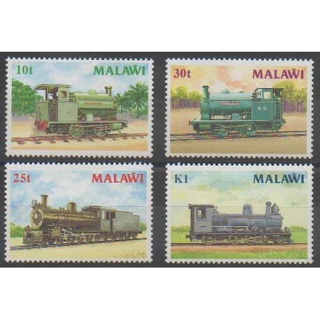 Malawi - 1987 - No 493/496 - Chemins de fer