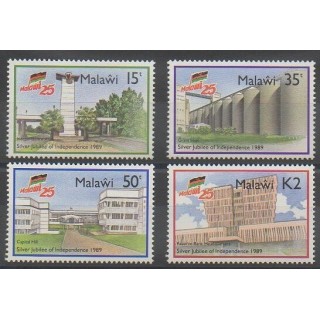 Timbres - Malawi - 1989 - No 540A/540D - Histoire - Monuments