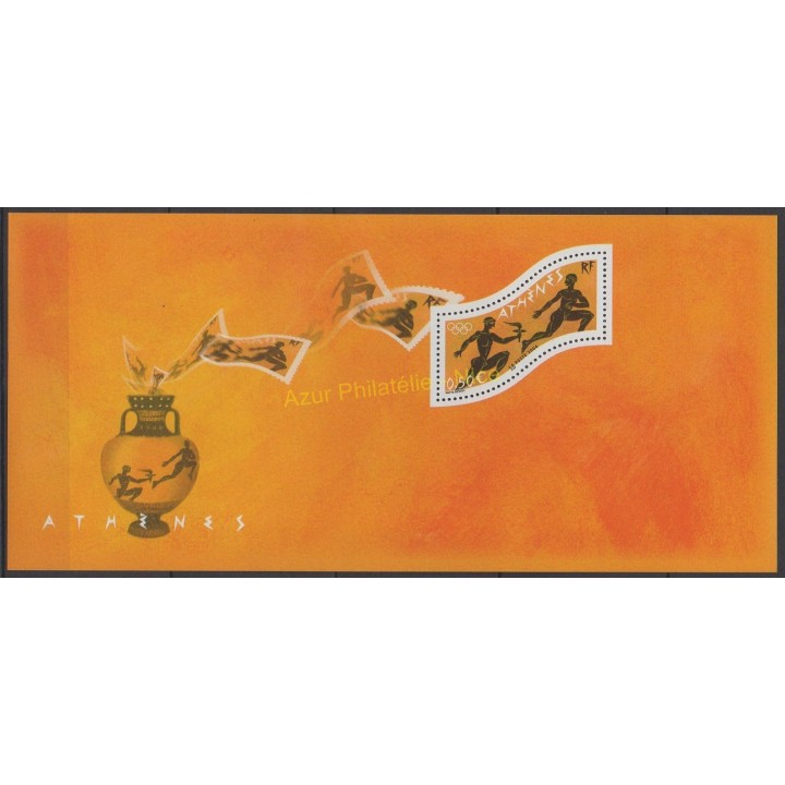 Timbres - Thème jeux olympiques d'été - France - Bloc souvenir - 2004 - No BS 2
