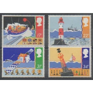 Stamps - Great Britain - 1985 - Nb 1182/1185 - Lighthouses - Boats