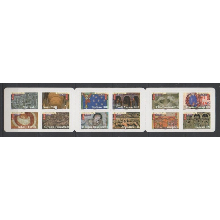Stamps - France - Self-adhesive - 2010 - Nb BC455 - Churches