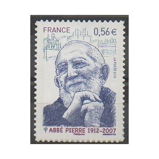 Timbres - France - Autoadhésifs - 2010 - No 389 - Religion - Célébrités