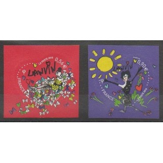Stamps - France - Self-adhesive - 2010 - Nb 386/387 - Costumes - Uniforms - Fashion