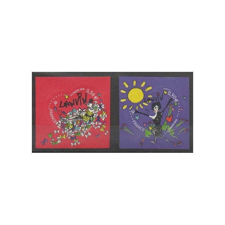 Stamps - France - Self-adhesive - 2010 - Nb 386/387 - Costumes - Uniforms - Fashion