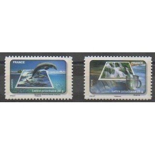 Timbres - France - Autoadhésifs - 2010 - No 403A-406A - Environnement