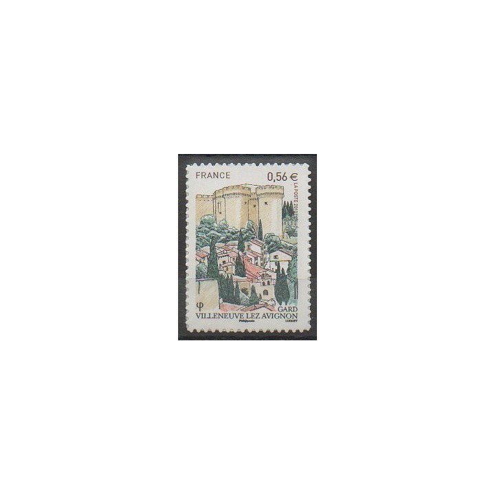 Timbres - France - Autoadhésifs - 2010 - No 416 - Châteaux
