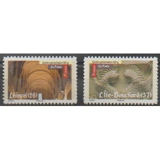 Timbres - France - Autoadhésifs - 2010 - No 456A-459A - Églises