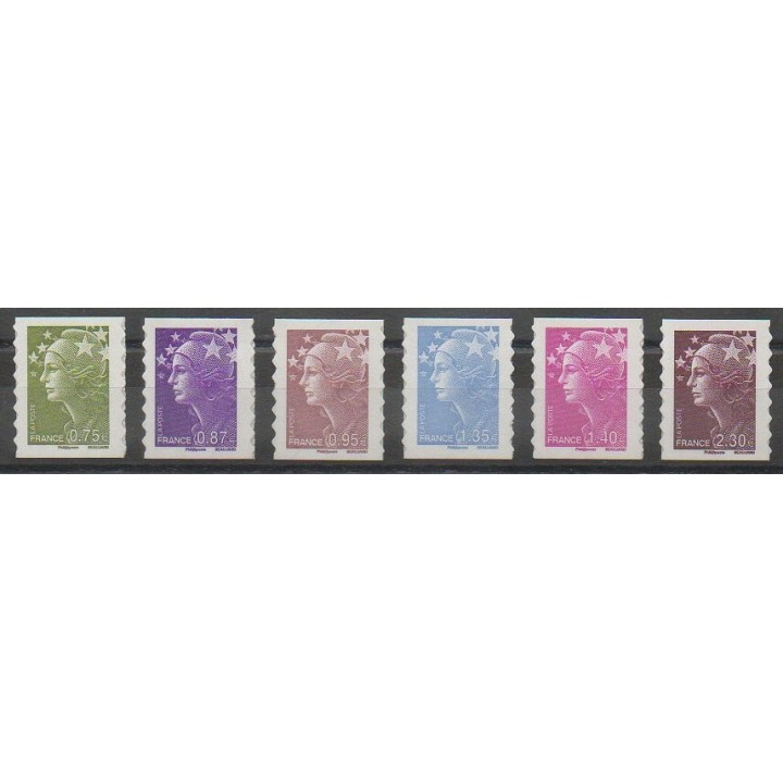 Timbres - France - Autoadhésifs - 2010 - No 486/491