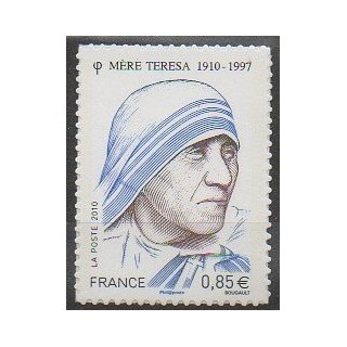 Stamps - France - Self-adhesive - 2010 - Nb 468 - Religion - Celebrities
