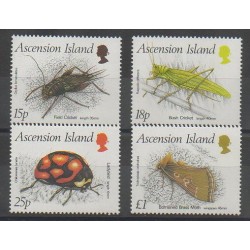 Ascension Island - 1988 - Nb 447/450 - Insects