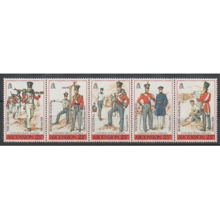 Stamps - Ascension Island - 1988 - Nb 473/477 - Costumes - Uniforms - Fashion