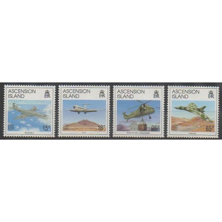 Ascension Island - 1992 - Nb 567/570 - Planes