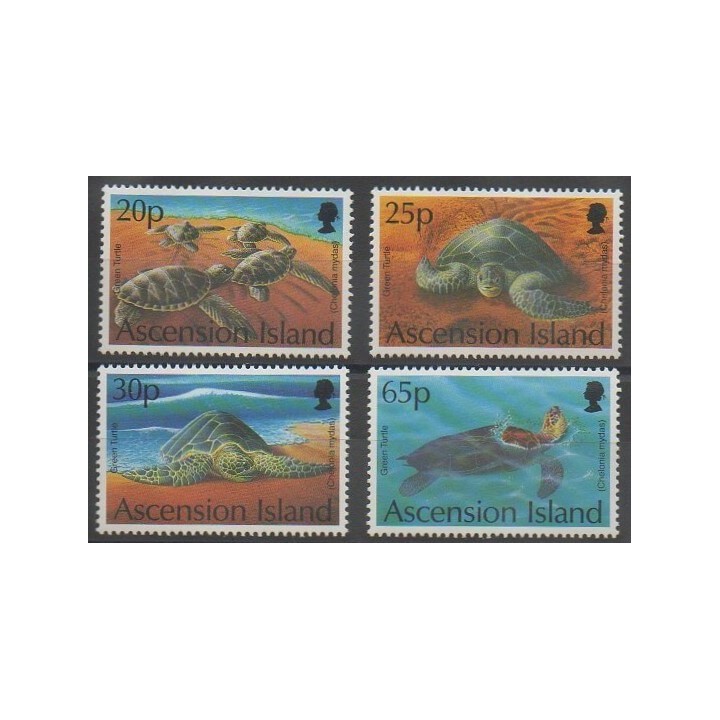 Timbres - Ascension - 1994 - No 606/609 - Reptiles