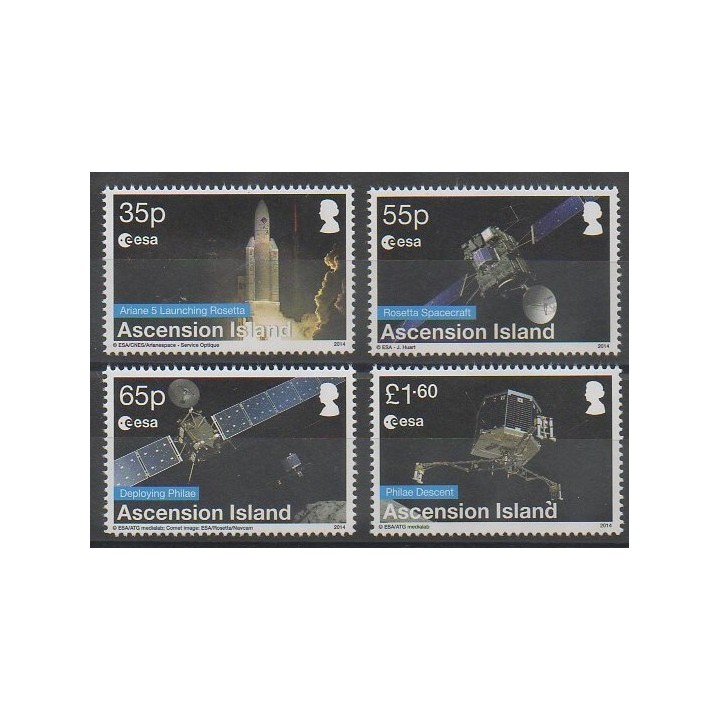 Timbres - Ascension - 2014 - No 1131/1134 - Espace