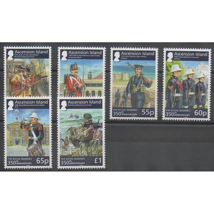 Timbres - Ascension - 2014 - No 1125/1130 - Costumes - Uniformes - Mode