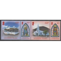 Ascension Island - 2013 - Nb 1109/1112 - Churches - Christmas