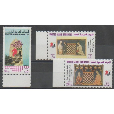 United Arab Emirates - 1986 - Nb 201/203 - Chess