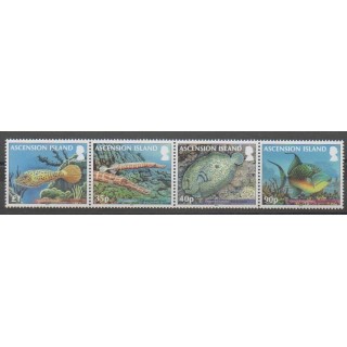 Timbres - Ascension - 2012 - No 1052/1055 - Animaux marins