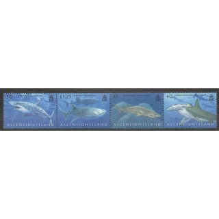 Timbres - Ascension - 2008 - No 938/941 - Mammifères - Animaux marins