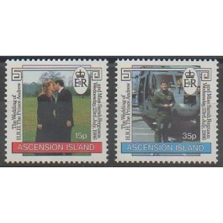 Stamps - Ascension Island - 1986 - Nb 403/404 - Royalty