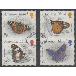 Ascension Island - 1987 - Nb 433/436 - Insects - Used