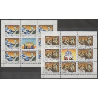 Timbres - Yougoslavie - 1992 - No 2425/2426 petites feuilles - Échecs