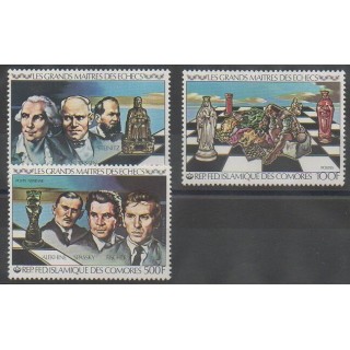 Timbres - Comores - 1979 - No 313/314 - PA174 - Échecs