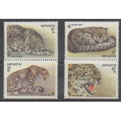Kirghizistan - 1994 - No 28/31 - Mammifères - Espèces menacées - WWF