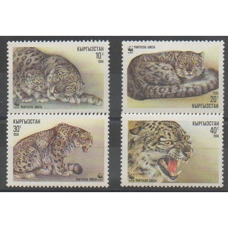 Kyrgyzstan - 1994 - Nb 28/31 - Mamals - Endangered species - WWF
