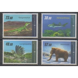 Stamps - Kyrgyzstan - 2012 - Nb 602/605 - Prehistoric animals