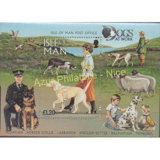 Timbres - Thème chiens et chats - Man (Ile de) - 1996 - No BF 30