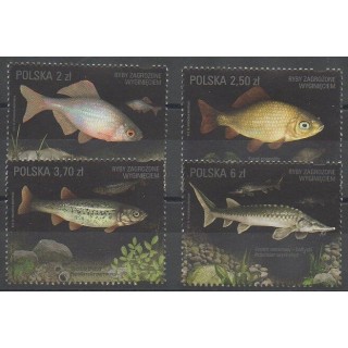 Stamps - Poland - 2016 - Nb 4492/4495 - Sea animals - Endangered species - WWF